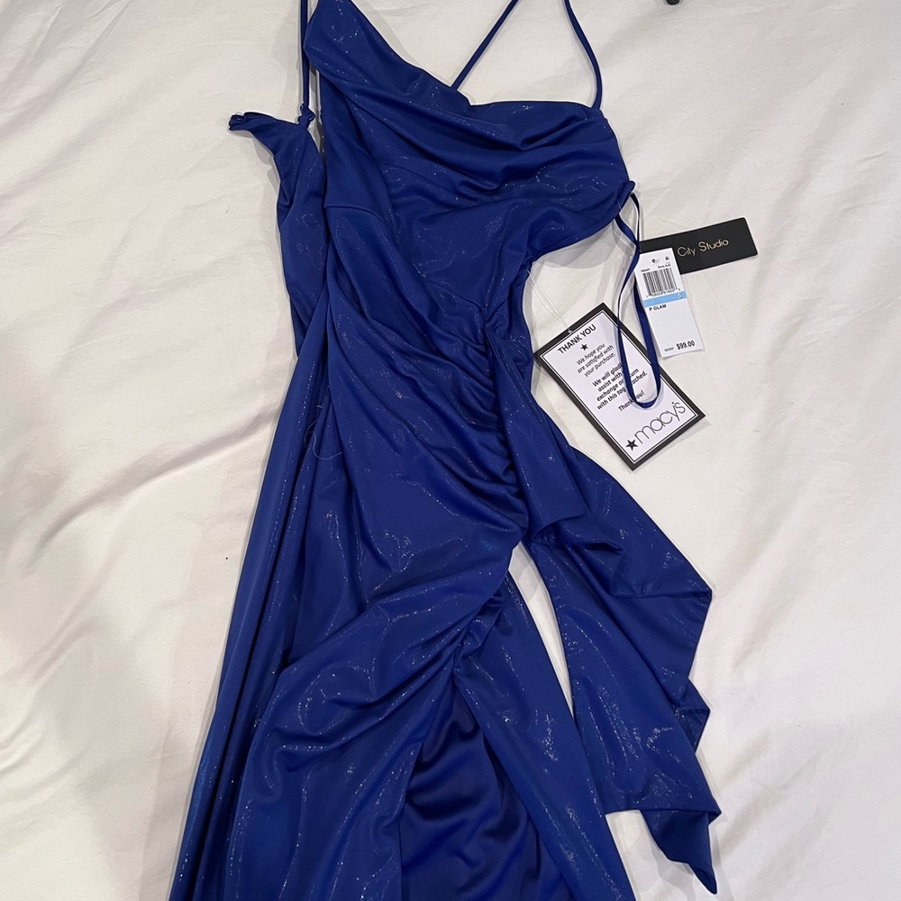 Royal Blue Wedding Guest/ Prom dress